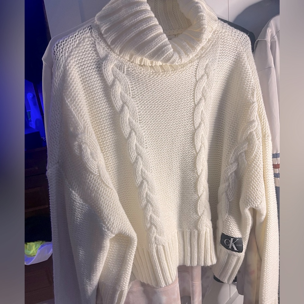 Calvin Klein Loose Fit Turtleneck Sweater Size S